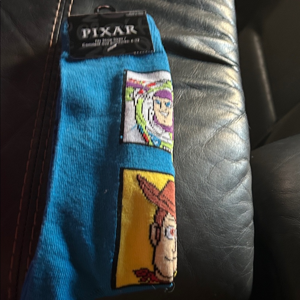 Pixar Blue Character Socks